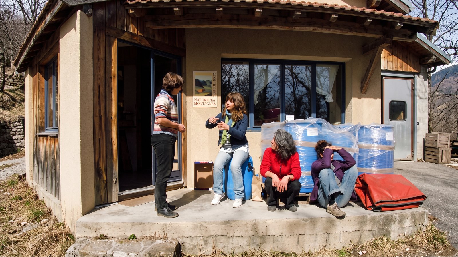 Véronique, Nadine, Bernadette et Florence en pause réunion