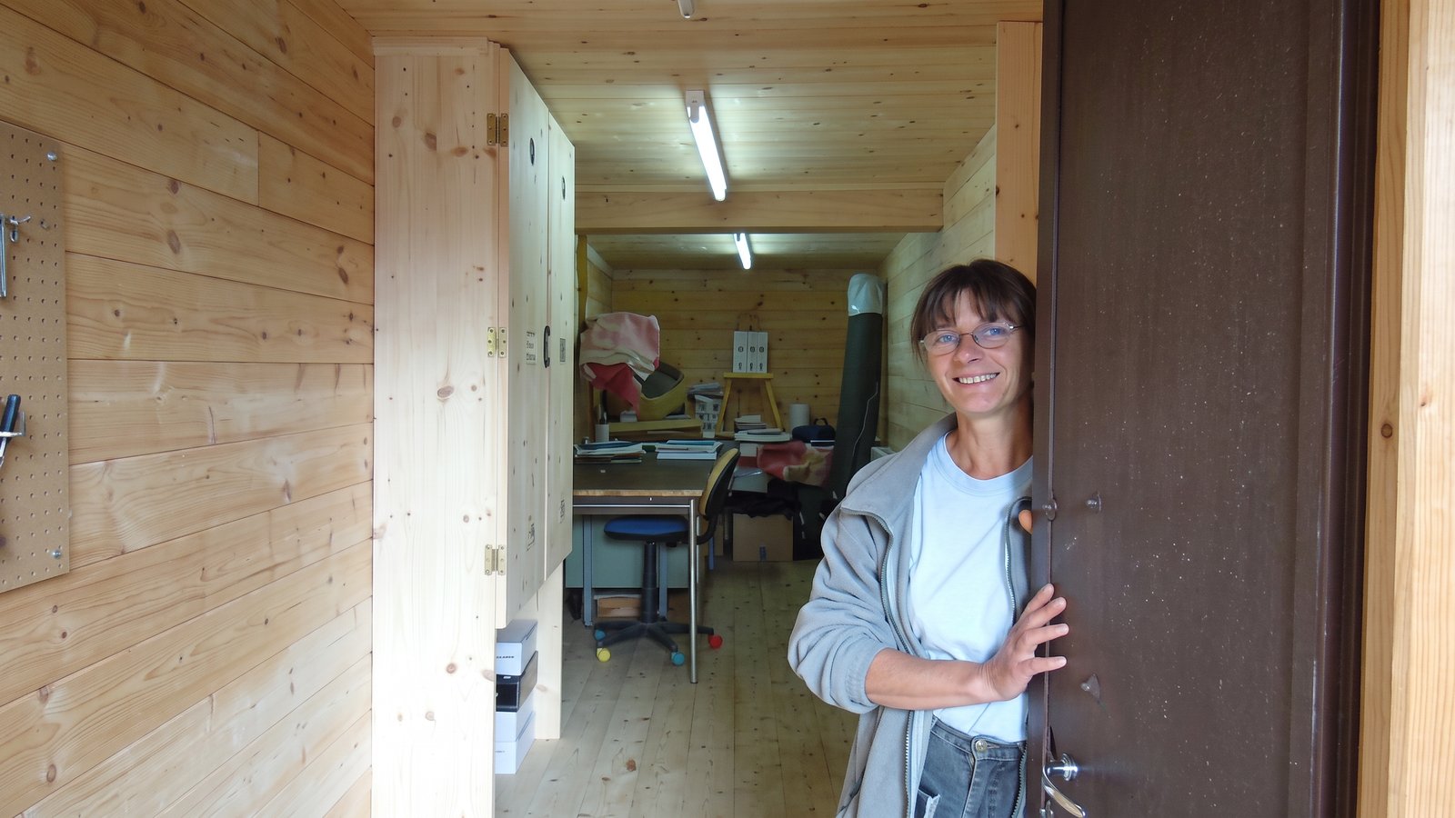 Véronique Gras dans son atelier